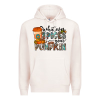 Pale Pink whatever spices your pumpkin Premium Hoodie - CowhideDigitalArt