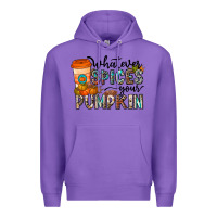 Purple whatever spices your pumpkin Premium Hoodie - CowhideDigitalArt