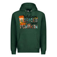 Sports Green whatever spices your pumpkin Premium Hoodie - CowhideDigitalArt