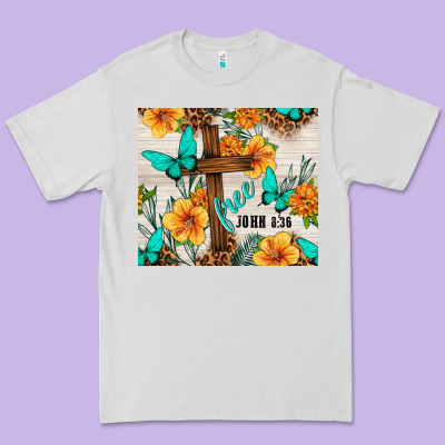 Christian Free John 8 36 Premium Tee Designed By Tumblerdesignbyshophia