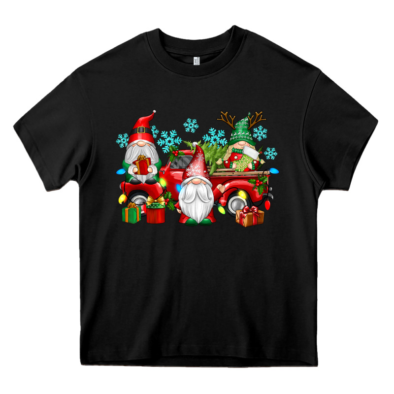 Christmas Gnome Truck Heavy Core Tee by texasbilliewilder | Teevron