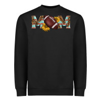 Black american football mom Heavyweight Sweatshirt - BarkalooDesign
