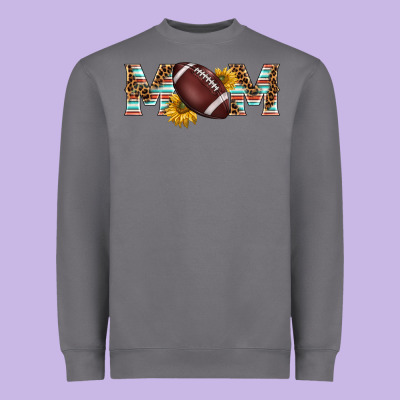 American Football Mom Heavyweight Sweatshirt Designed By Barkaloodesign