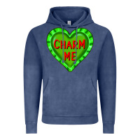 Vintage Denim valentine's day hearts Vintage Hoodie - FaDigitalArtStudio