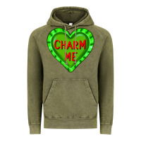 Vintage Olive valentine's day hearts Vintage Hoodie - FaDigitalArtStudio