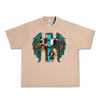 Burro Western Wings Cross Hope Urban Heavy Tee - RanaPortraitStore