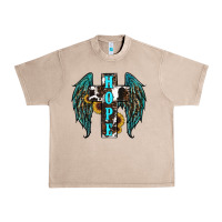 French Oak Western Wings Cross Hope Urban Heavy Tee - RanaPortraitStore