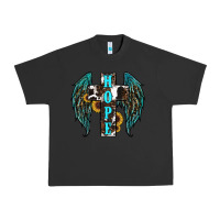 Pigment Black Western Wings Cross Hope Urban Heavy Tee - RanaPortraitStore