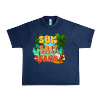 Navy Sun salt sand Urban Heavy Tee - FaDigitalArtStudio