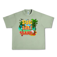 Oil Green Sun salt sand Urban Heavy Tee - FaDigitalArtStudio