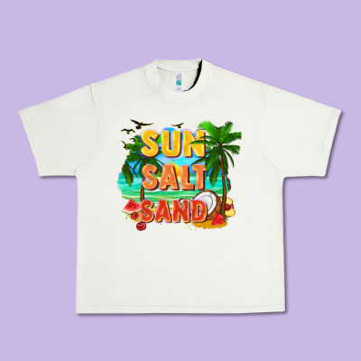 Sun Salt Sand Urban Heavy Tee Designed By Fadigitalartstudio