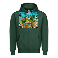 Sports Green camping is my happy place Zipper Hoodie - AdoDesignShop