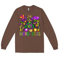 Chestnut Mardi Gras Rainbow Long Sleeve Tee - BundleAndBundleShop
