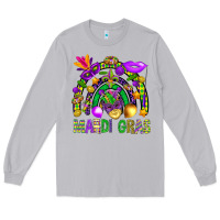 Moon Dust Mardi Gras Rainbow Long Sleeve Tee - BundleAndBundleShop