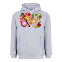 Heather Grey empanadas roses onion lime and avocado Heavyweight Hoodie - AdoDesignShop