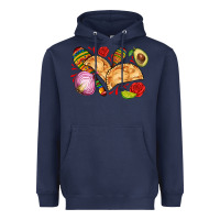 Navy empanadas roses onion lime and avocado Heavyweight Hoodie - AdoDesignShop