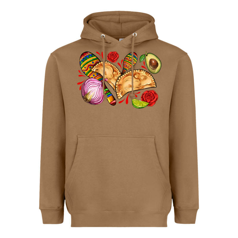 Empanadas Roses Onion Lime And Avocado Heavyweight Hoodie by AdoDesignShop | Teevron