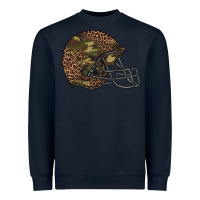 Navy American football helmet Heavyweight Sweatshirt - BarkalooDesign