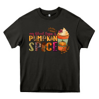 Asphalt my blood type is pumpkin spice Heavy Core Tee - NancyCooperArtShop