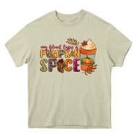Mossy my blood type is pumpkin spice Heavy Core Tee - NancyCooperArtShop