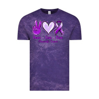 Cloud Purple Pace Love Cure Pancreatic Cancer Vintage Tee - Jasminsmagicworld