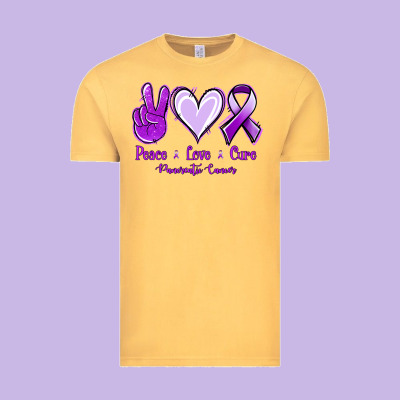 Pace Love Cure Pancreatic Cancer Vintage Tee Designed By Jasminsmagicworld