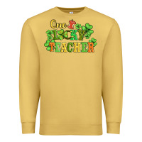 Antique Gold one lucky teacher Premium Sweatshirt - AdoDesignShop