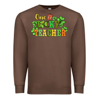 Chestnut one lucky teacher Premium Sweatshirt - AdoDesignShop