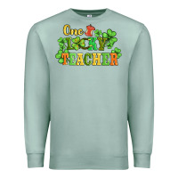 Seafoam one lucky teacher Premium Sweatshirt - AdoDesignShop