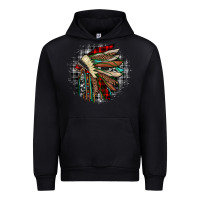 Black indian headdress Urban Hoodie - JahusDesignShop