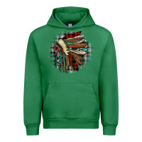 Emerald indian headdress Urban Hoodie - JahusDesignShop