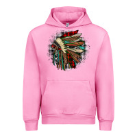Fuchsia Pink indian headdress Urban Hoodie - JahusDesignShop