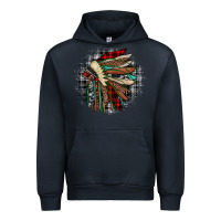 Navy indian headdress Urban Hoodie - JahusDesignShop