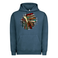 Pigment Midnight Navy indian headdress Urban Hoodie - JahusDesignShop