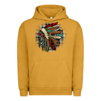 Pigment Peanut Butter indian headdress Urban Hoodie - JahusDesignShop