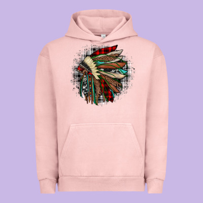 Indian Headdress Urban Hoodie Designed By Jahusdesignshop