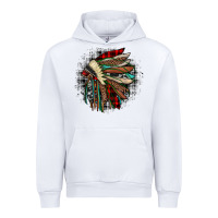 White indian headdress Urban Hoodie - JahusDesignShop