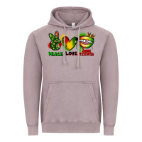 Vintage Zinc peace love juneteenth Vintage Hoodie - FaDigitalArtStudio