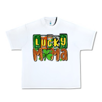 White St. Patrick's lucky mama Urban Heavy Tee - OliviaCreatesArt
