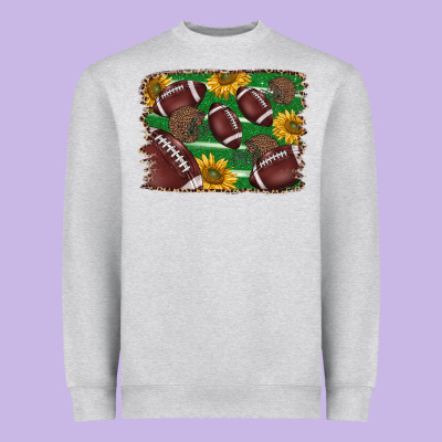 American Football Background Heavyweight Sweatshirt Designed By Barkaloodesign