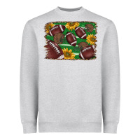 Heather Grey American football background Heavyweight Sweatshirt - BarkalooDesign