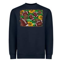 Navy American football background Heavyweight Sweatshirt - BarkalooDesign