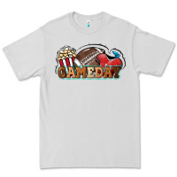 Dove Grey Game day football popcorn Premium Tee - HowdyJamesFarm