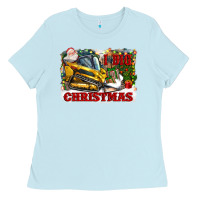 Baby Blue i dig christmas Ladies Tee - CowGirlArtShop