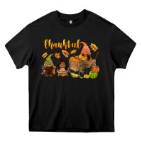 Black Thankful afro gnome Heavy Core Tee - NancyCooperArtShop