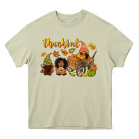 Mossy Thankful afro gnome Heavy Core Tee - NancyCooperArtShop