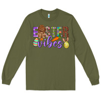 Army Green Easter Vibes Long Sleeve Tee - BundleAndBundleShop