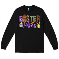 Black Easter Vibes Long Sleeve Tee - BundleAndBundleShop