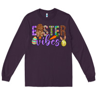 Plum Easter Vibes Long Sleeve Tee - BundleAndBundleShop