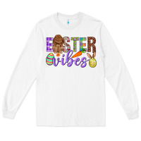 White Easter Vibes Long Sleeve Tee - BundleAndBundleShop